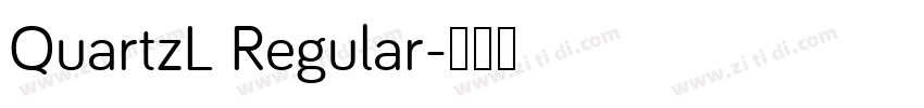 QuartzL Regular字体转换